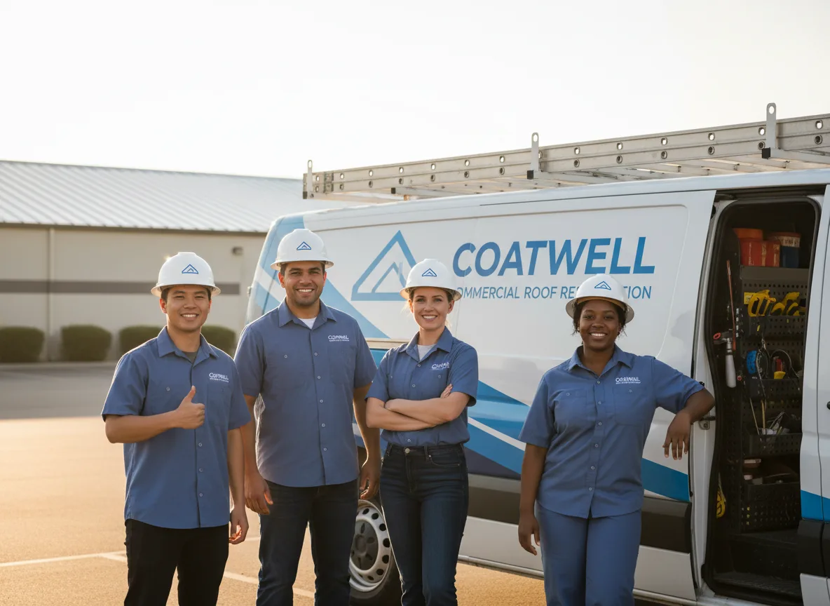 Commercial roof coating company in Lake George, MN